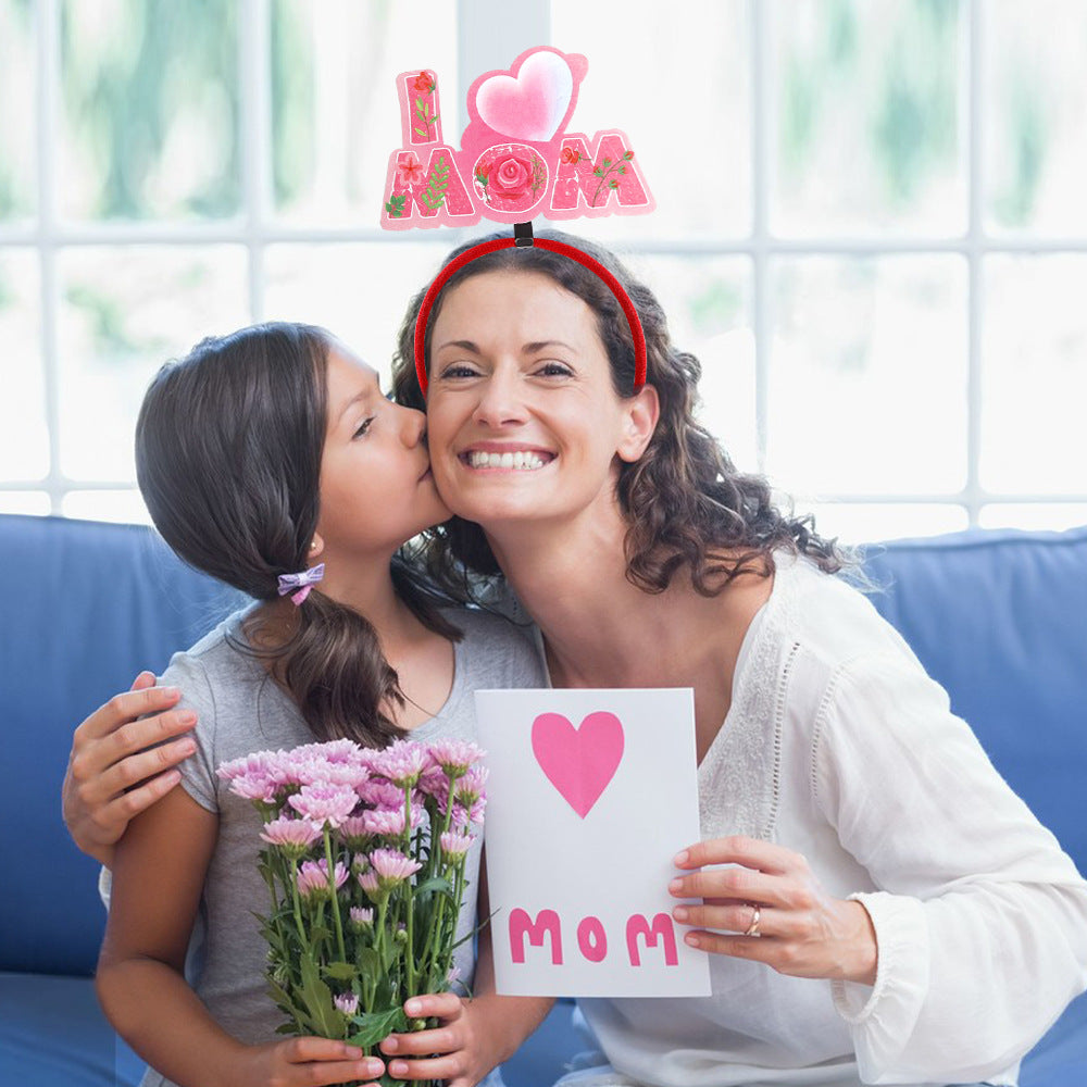 Wholesale Mother's Day Party Decorative Plastic Hair Hoops